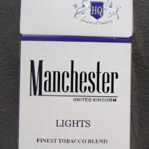 Manchester Light Blue Cigarettes - 1 Carton (10 Packs)