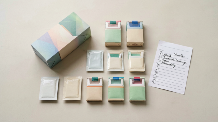 Plain carton and pack quantity editorial image for a Double Happiness Soft Real catalogue guide
